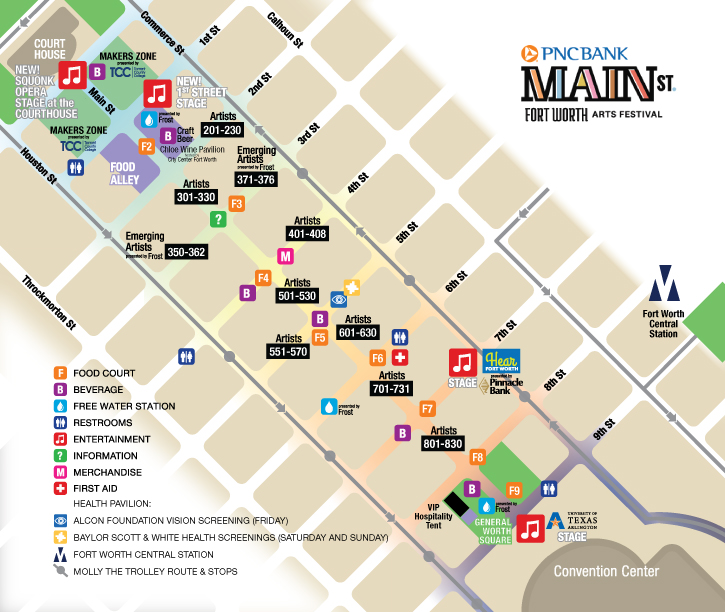 2022 MAIN ST Map Main Street Arts Festival